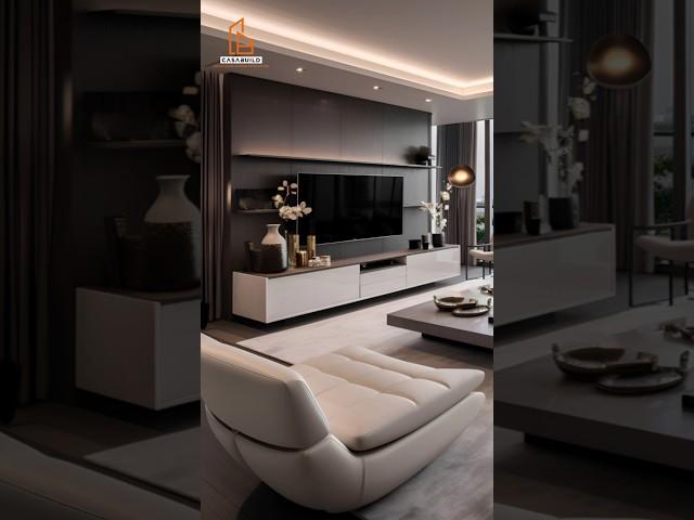 Modern LED Wall Design for Your Living Room | Casabuild Architects #ledpanel #livingroom #shorts #ai