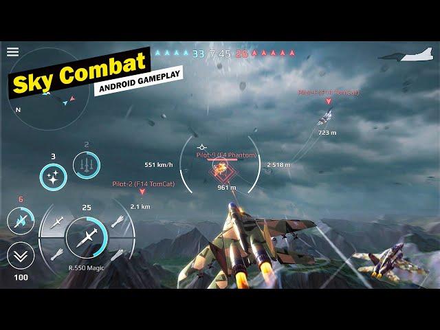 Sky Combat: war planes online simulator PVP Beta Android Gameplay HD