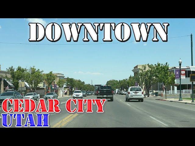 Cedar City - Utah - 4K Downtown Drive