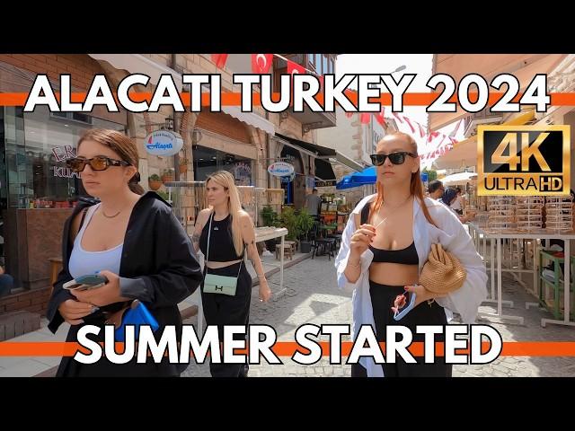 Alaçatı Turkey 4K UHD Walk | Shops,Restaurants,Market-The Most Beautiful Town in Türkiye 19 May 2024