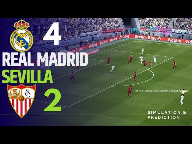 REAL MADRID 4-2 SEVILLA • Highlights • La Liga 24/25 | Simulation/Recreation