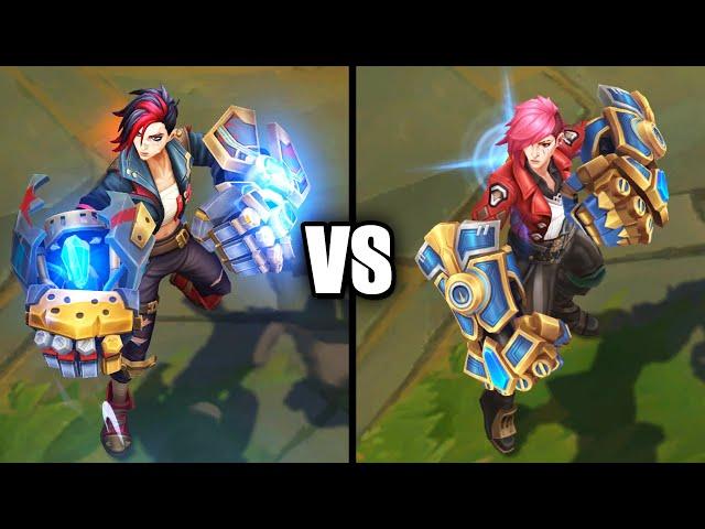 Arcane Brawler Vi vs Arcane Vi Final Update Comparison (League of Legends)