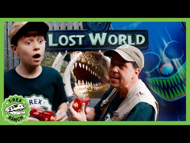 The Lost World - Dinosaur Park Challenge |  T-Rex Ranch Dinosaur Videos