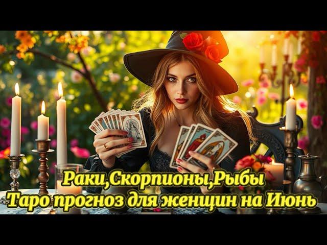 Таро прогнозы для Женщин Раков,Скорпионов, Рыб на Июнь 2025 года