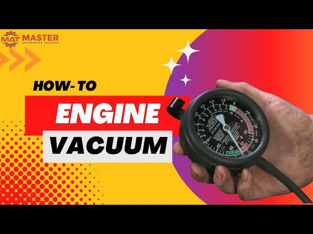 HOW DO YOU TEST AN ENGINE VACUUM? | Step by Step