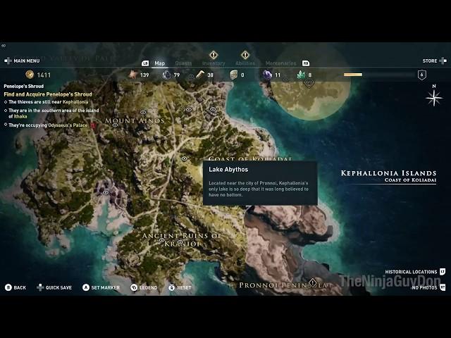 Bottomless Lake - Assassin's Creed Odyssey Puzzle Solution [AC Odyssey Bottomless Lake]