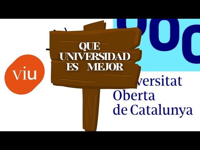 UOC Vs  VIU pros y contras