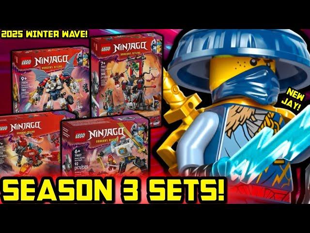 SEASON 3 SETS ARE HERE!!!  Ninjago Dragons Rising 2025 Winter Sets Revealed! Season 3 News!