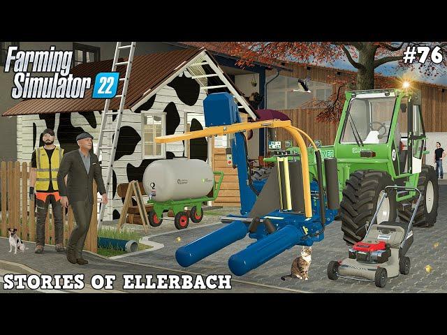 BUILDING SELF MARKETING & HERDING CALVES with @TheCamPeRYT!  | Ellerbach | FS22 | Timelapse #76