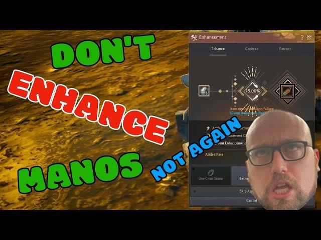 DO NOT ENHANCE MANOS IN BLACK DESERT | Lifeskilling Gear Enhancing BDO | Blue Reacts