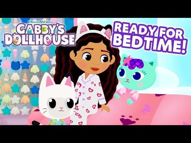 Calming Compilation  Getting Ready for Bed in the Dollhouse | GABBY'S DOLLHOUSE