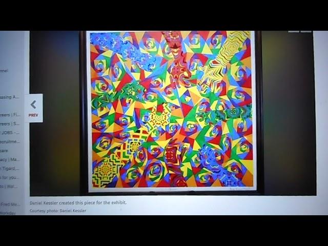 Art by Danny Kessner at the Lake Oswego Public Library (online article 2025)