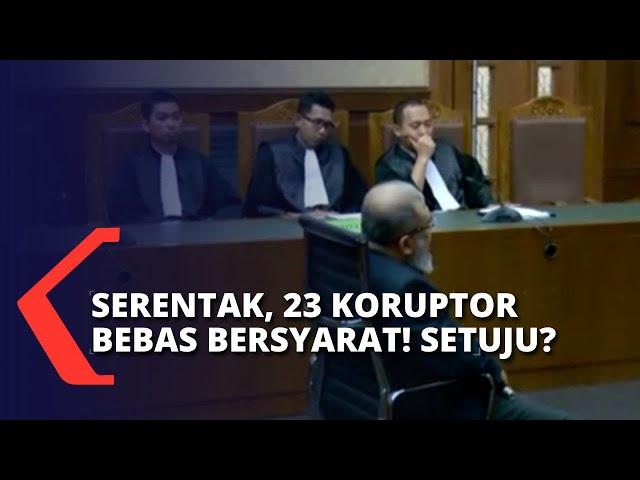 23 Koruptor Bebas Bersyarat secara Serentak! Setuju atau Tidak?