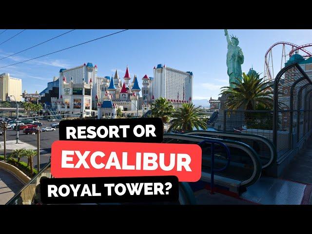 Excalibur Las Vegas Tour; Royal vs Resort Tower #mgmresorts #excalibur  #vegas #lasvegas  #roomtour