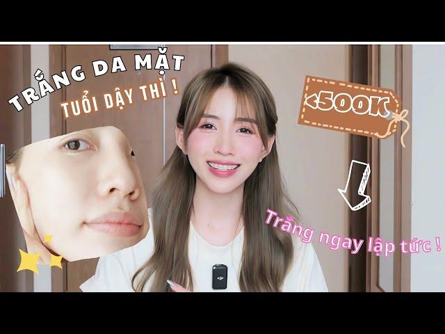 Dưỡng trắng da mặt tuổi dậy thì? Cách dưỡng trắng da đơn giản và tiết kiệm cho học sinh sinh viên!