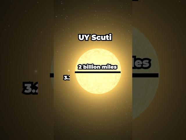 The Sun vs The Largest Star in the Universe. #cosmoknowledge #space #cosmos #universe #sun