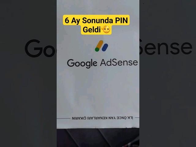 Google AdSense PIN Kodu Ve Adres Doğrulama 《Gelmeyince PTT'YE Gidin》🫡