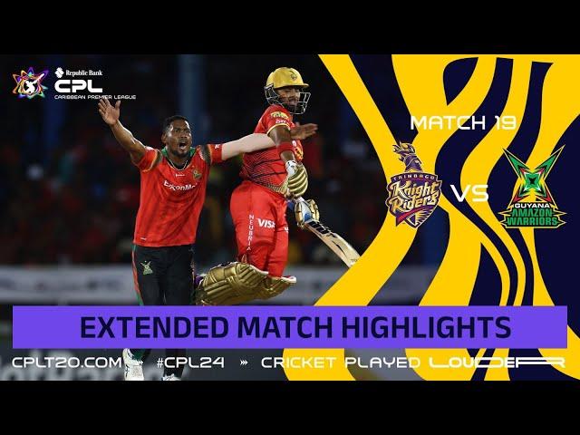 Extended Highlights | Trinbago Knight Riders vs Guyana Amazon Warriors | CPL 2024