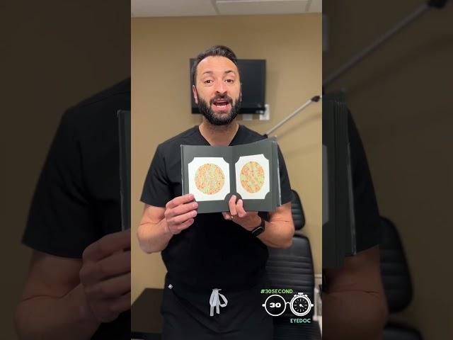 Have you had the color vision test? Here’s how it works! #eyedoctor #optometrist #30secondeyedoc