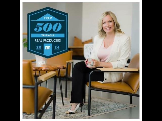 I've been recognized as one of the Triangle Real Producers TOP 500 agents for 2024!