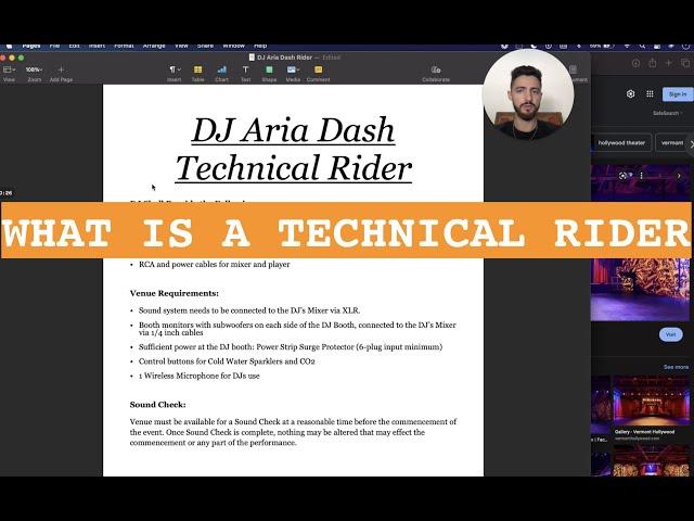 What Is A Technical Rider | How DJ Stuff Works w/ DJ Aria Dash