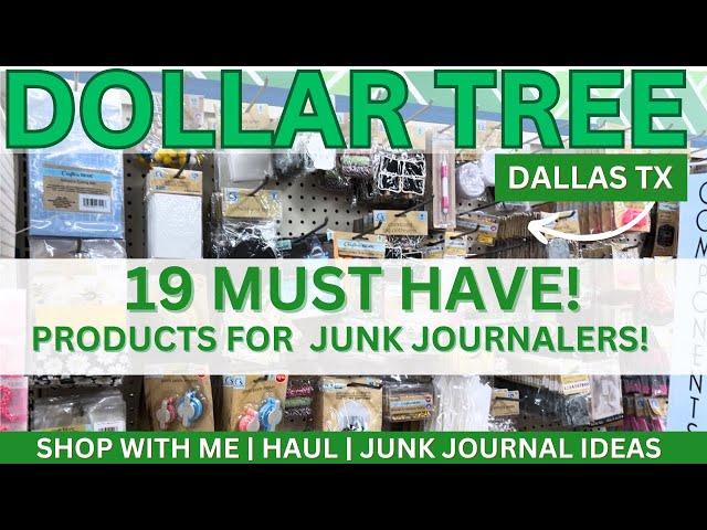 19 Must-Have Dollar Tree Items for Junk Journaling Beginners + 6 Bonus Finds | Shop with Me & Haul