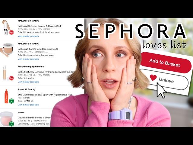 Decluttering My Sephora Loves List  Shop mindfully with me!