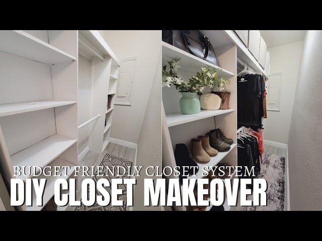 Closet makeover on a tight budget | Small closet transformation | Small home updates and diys