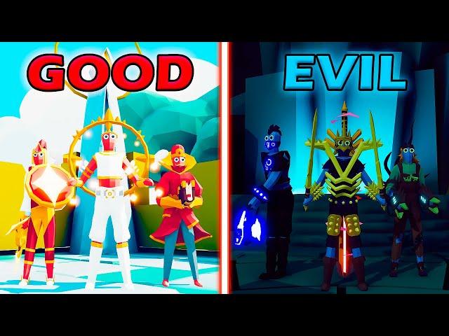 GOOD TEAM vs EVIL TEAM - Totally Accurate Battle Simulator | TABS