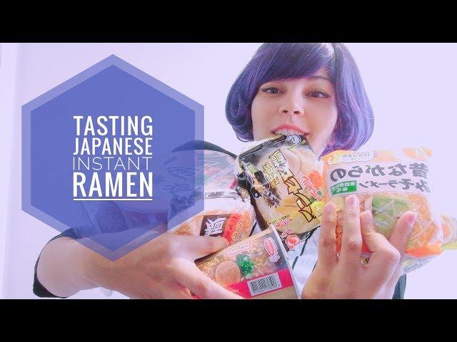 Tasting Japanese instant Ramen! | Japan Ramen Box