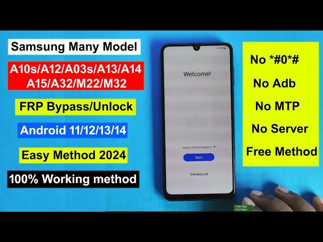 Samsung Galaxy A12/A13/A14/A15/A32/M22/M32 FRP Bypass Android 12/13/14 | Gmail Lock Remove Samsung