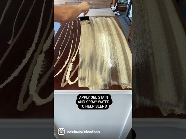 How to do a light stain on dark wood!
