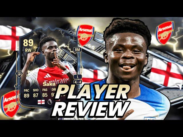 89 THUNDERSTRUCK SAKA SBC PLAYER REVIEW! FC 25 ULTIMATE TEAM