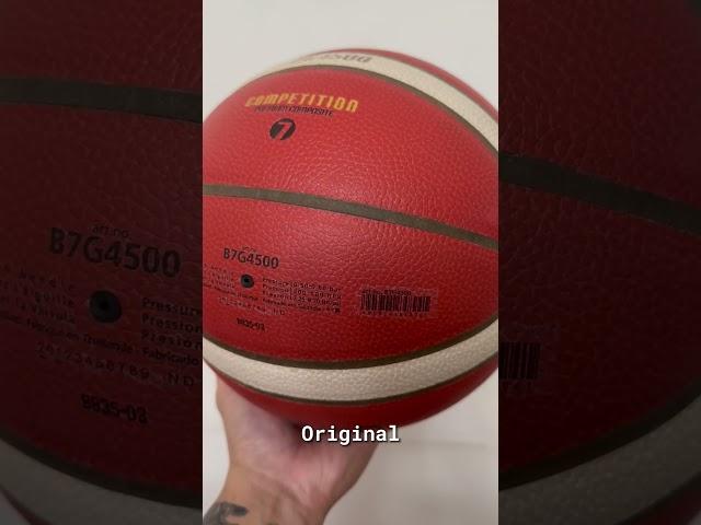 Original vs Fake Close Up / Molten Bg4500 / Bg3800 Basketball #moltenbasketball #bg4500 #bg3800