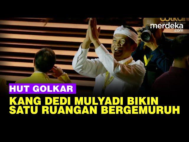 Satu Ruangan Gemuruh! Cagub Jabar Dedi Mulyadi Bikin Heboh HUT ke-60 Golkar