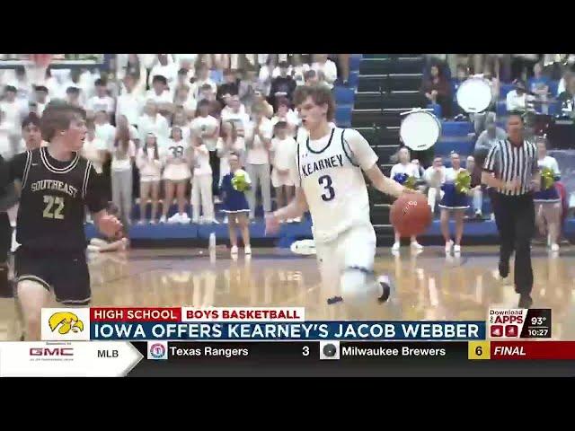 Kearney's Jacob Webber reports offer from Iowa men's basketball