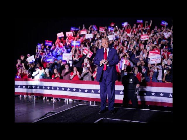 Trump campaigns in Latrobe, Pennsylvania