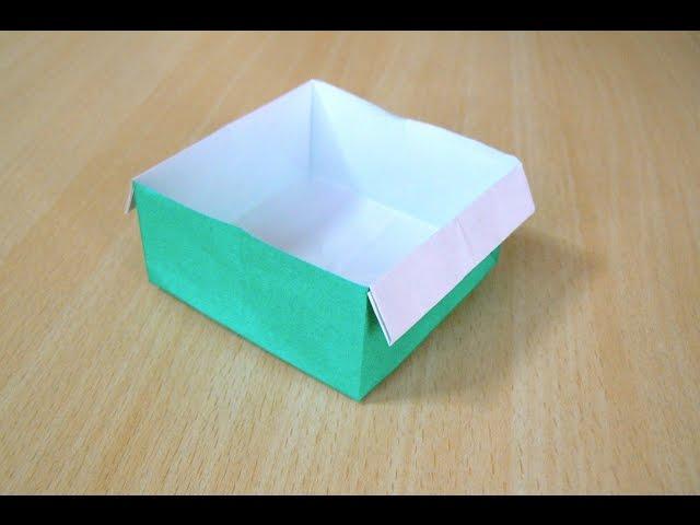 Cara membuat Kotak. Origami. Seni melipat kertas.