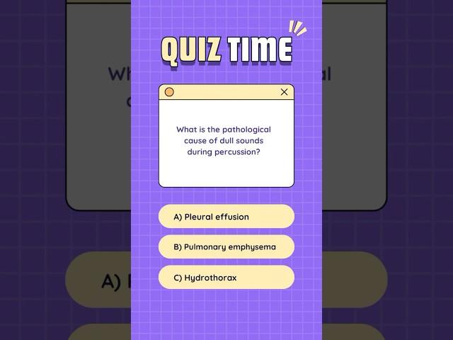 Quiz time! Think fast: Which one’s the right answer? #physiotherapy #mcq #pulmonary #pulmonology