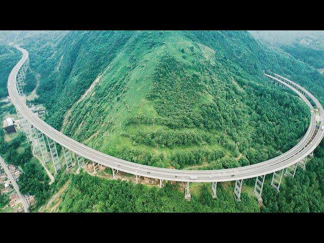 Super shocking great country project! Yaxi Expressway Ganhaizi Extra Large Bridge【Curious China】