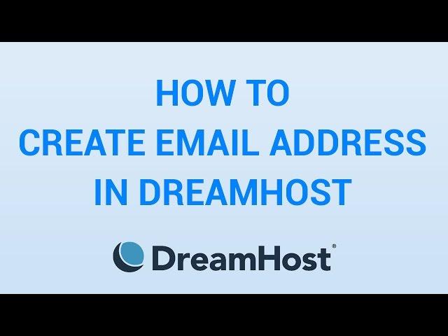 How To Create Email Address In DreamHost - EASY!!!