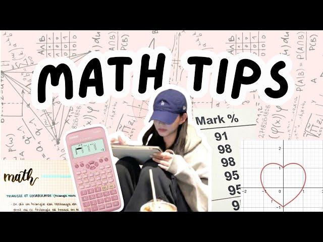 how to be good in MATHS when you HATE it ~math tips