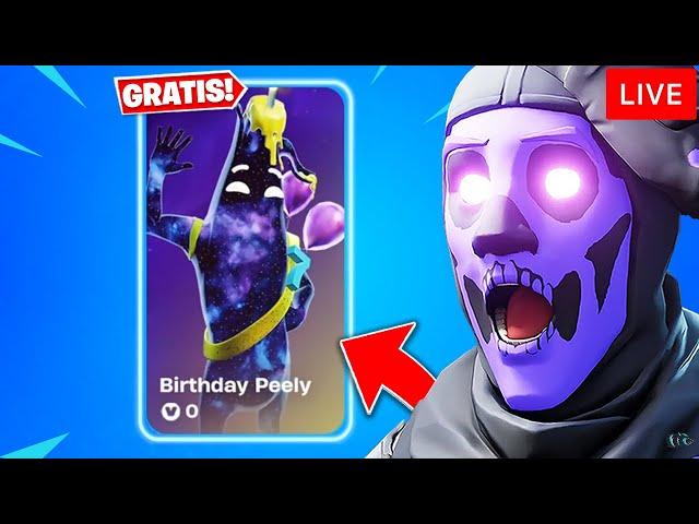  LIVE: DAS FORTNITE GEBURTSTAGSUPDATE KOMMT (OMG)! + Neuen Skin verschenken! - [DE] Addi LIVE