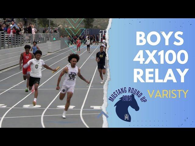 2025 TF - Mustang Roundup - Boys Varsity 4x100M Relay Heat 3 - 4th FASTEST TIME IN THE US