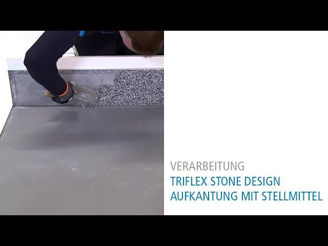 Triflex Stone Design – Aufkantungen mit Stellmittel