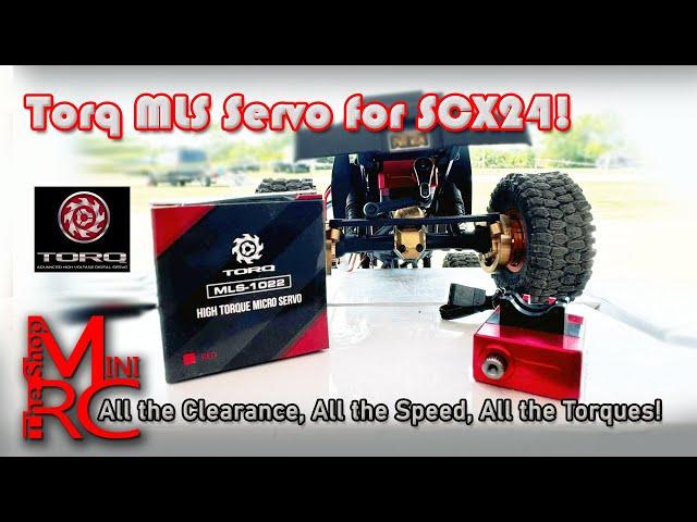 The Torq MLS servo for the SCX24 is a beast!!! First of its kind high torque “mountless” servo