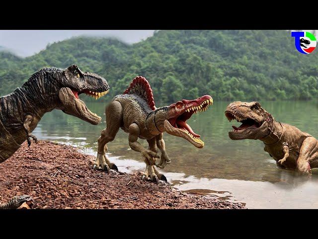 SPINOSAURUS Vs T-REX  Jurassic World Toy Movie| TCF CREATOR