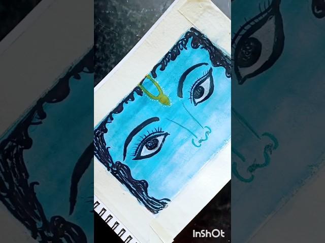 Krishna drawing #art#krishna #easydrawing #shorts @Monjusrisart123