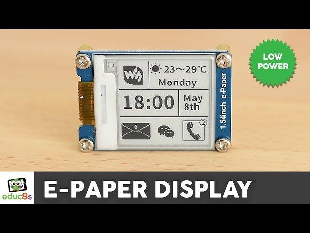 Arduino E-Paper Display Review ( Waveshare 1.54")