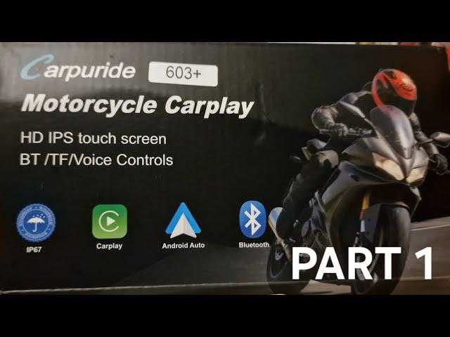 The best carplay motorcycle device! | Carpuride 603+ | Part 1: The Fitting